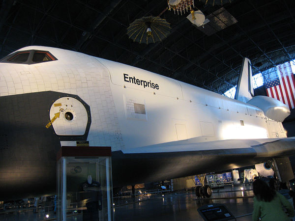 The space shuttle Enterprise. The space shuttle Enterprise