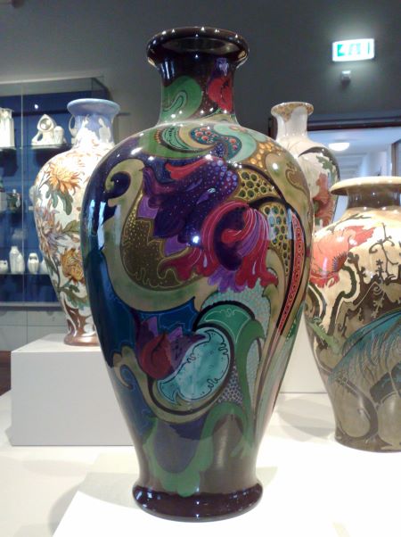 A large Art Nouveau vase. I didn't note who made it. Art Nouveau vase.
