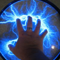 The closest I'll ever get to being an RPG wizard. It's a very cool feeling, though. Electrical static toy